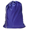 custom print logo portable hotel wash nylon laundry bag fold big drawstring laundry bags